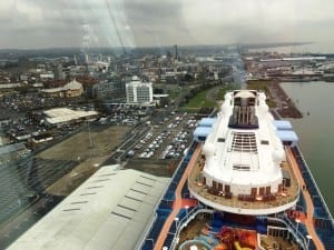 Sunny Southampton, UK, from the top of the NorthStar
