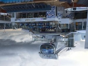 The NorthStar is located at the forward end of the top deck, above the Sky Bar