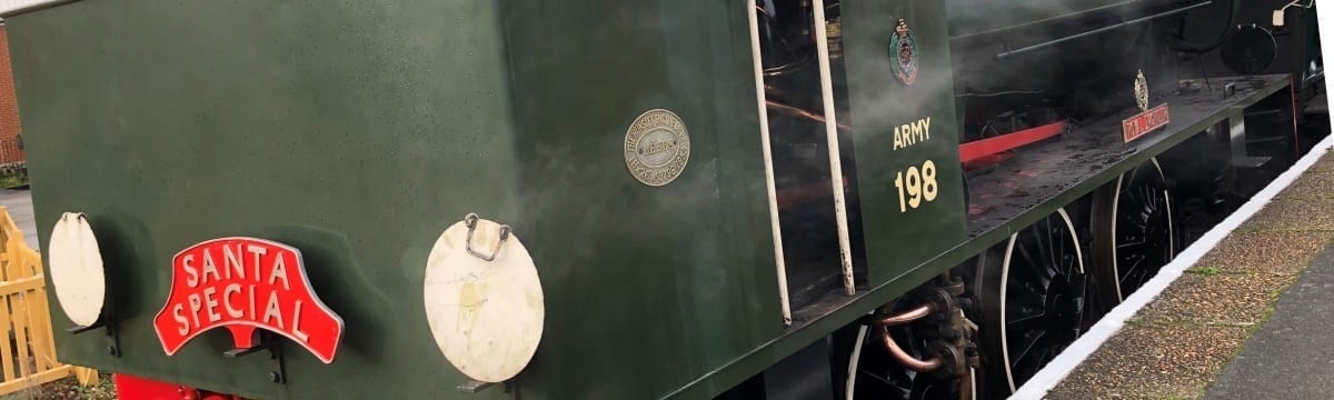Taking the Scenic Isle of Wight Steam Railway to Meet Santa