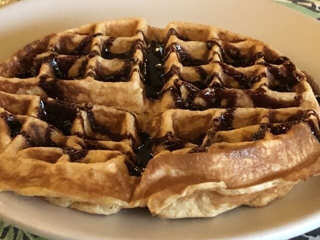 La Fortuna Costa Rica breakfast waffle