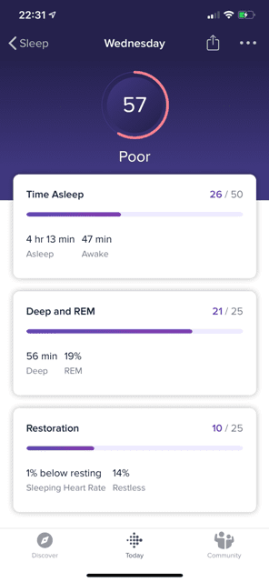 Steps to Physical Wellness Fitbit Sleep app