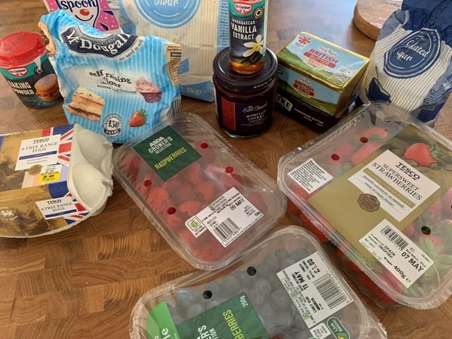Victoria sponge ingredients